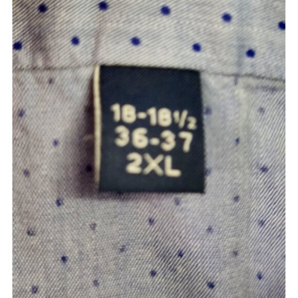 Tommy Hilfiger Blue with dots Regular Fit Button Up Size 2XL - Picture 5 of 11